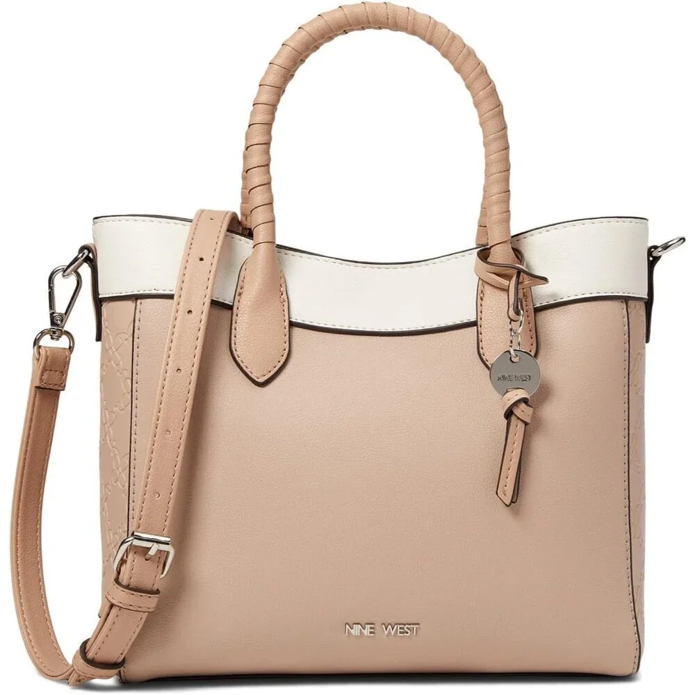 Women's Polyester Satchel Crossbody Bag with Snap Closure Multiple Compartments